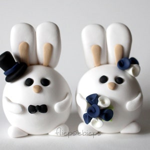 Custom Bunny Wedding Cake Topper image 10