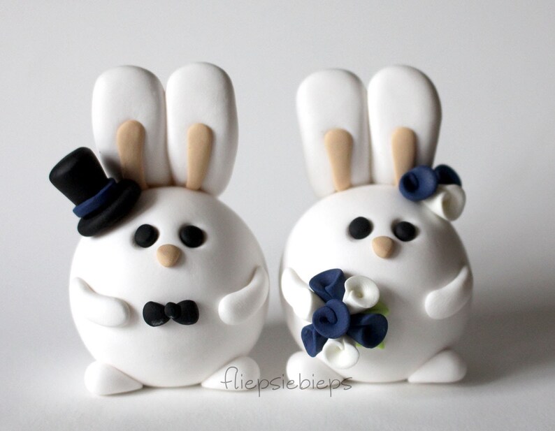 Custom Bunny Wedding Cake Topper image 10