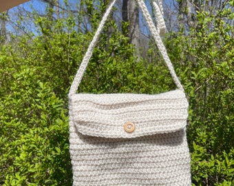 Small Crochet Crossbody Bag, Crochet Crossbody Shoulder Bag, Crochet Purse, Handmade Bag, Women’s Woven Bags, Gift for her