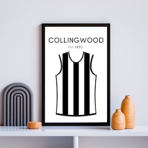 Collingwood Printable | Digital AFL Wall Art | Collingwood Poster Print | AFL Poster | Gift for AFL fan | Gift for Pies fan