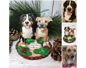 Benutzerdefinierte Hund Ornament personalisierte Geschenk Figur - 3 Zoll