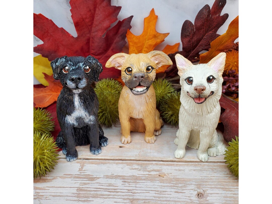 Custom Pet Sculpture, Handmade Personalized Dog or Cat Figurine, Clay ...