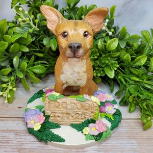 Custom Pet Sculpture, Personalized Wedding Cake Topper, Handmade Wedding Gift for Dog Lovers