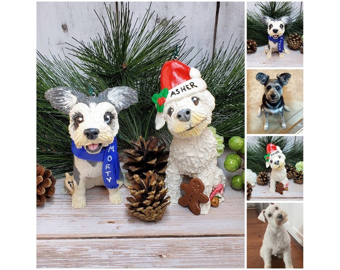 Custom Dog Ornament Personalized Gift Figurine - 3 Inch