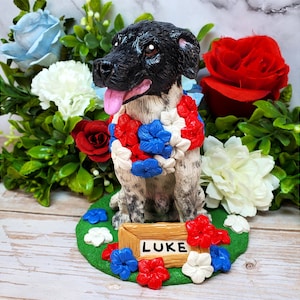 Custom Pet Sculpture: Handmade Clay Portrait Figurine