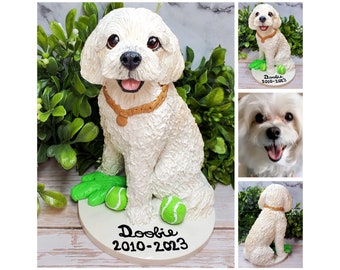 Custom Dog Memorial Sculpture Pet Loss Sympathy Gift - 5 Inch