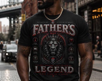 Father's Day Lion Print: Masculine Digital Download (SVG, PNG, PDF)