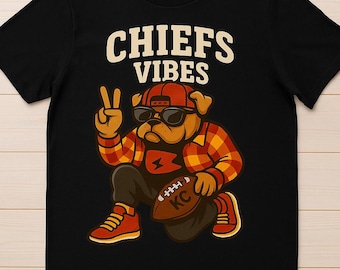 Retro Bulldog Football PNG: KC Fan Art (Digital Download)