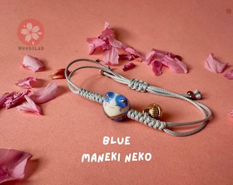 Maneki Neko-armband: verstelbare Lucky Cat-bedel
