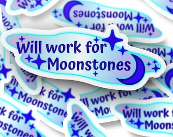 Will work for Moonstones | Dreamlight Valley Inspired | Water Resistant Vinyl Sticker | 2in
