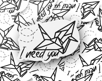 When the Moon Hatched Inspired "I Need You" | Romantasy Water-Resistant Vinyl Sticker | Size 2.5in