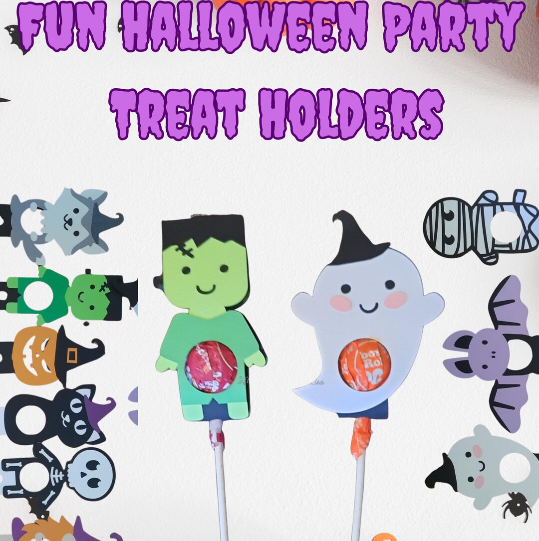Halloween Boo Basket Stuffers Lollipop Holders Sucker Trick or Treat ...