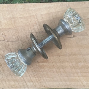 Vintage Glass/Crystal Door Knob Set