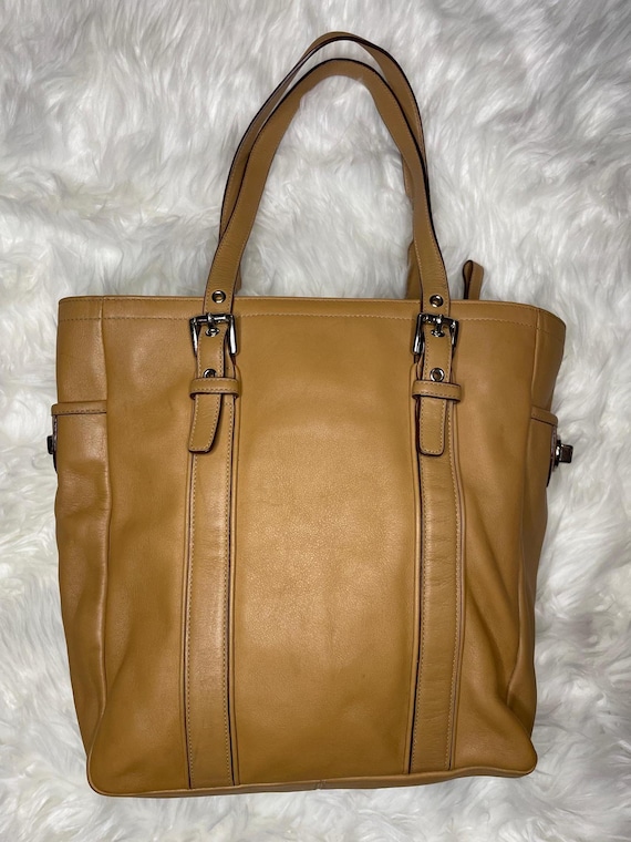 Almost Vintage :) Coach 8E92 Camel Shoulder Tote Bag With Original