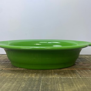 Vintage Homer Laughlin Fiesta Oval Baking Dish in Lime