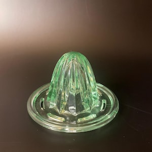 Vintage Uranium Glass Juicer