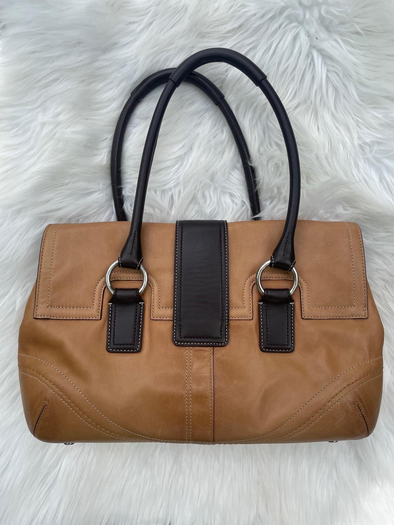 Coach Y2K Two-tone Soho Satchel With Nickel Hardware and Original