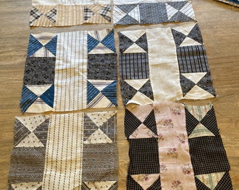 Vintage Quilt Squares Featuring Vintage Fabric - 32 Squares