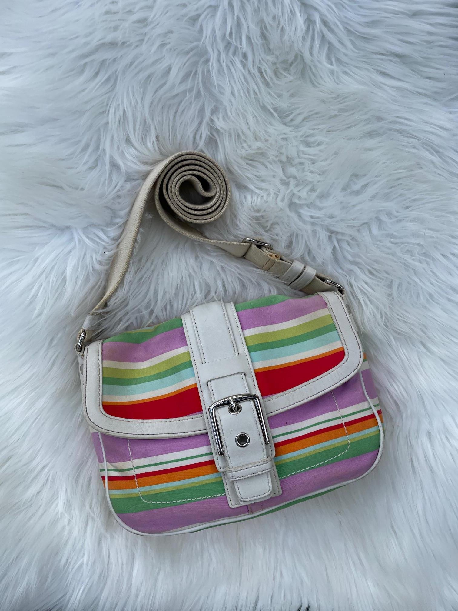 Vintage Coach Multicolored Hampton Convertible Crossbody