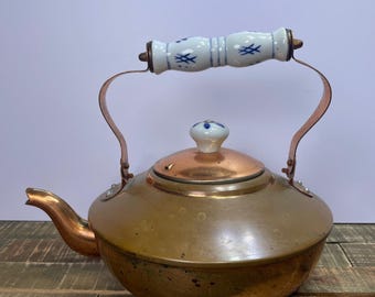 ヴィンテージ銅製ケトル（磁器製ハンドル付き） – Nijhof Copper