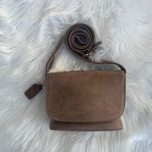 Vintage Nubuc Coach Sonoma Small Flap Crossbody / Shoulder Bag with Original Hangtag - Number 4946