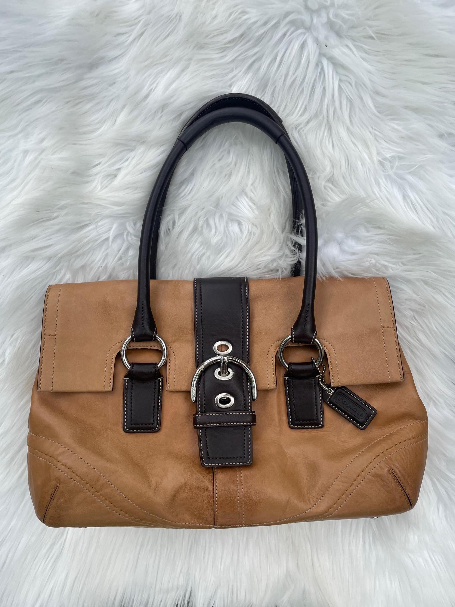 Coach Y2K Two-tone Soho Satchel With Nickel Hardware and Original