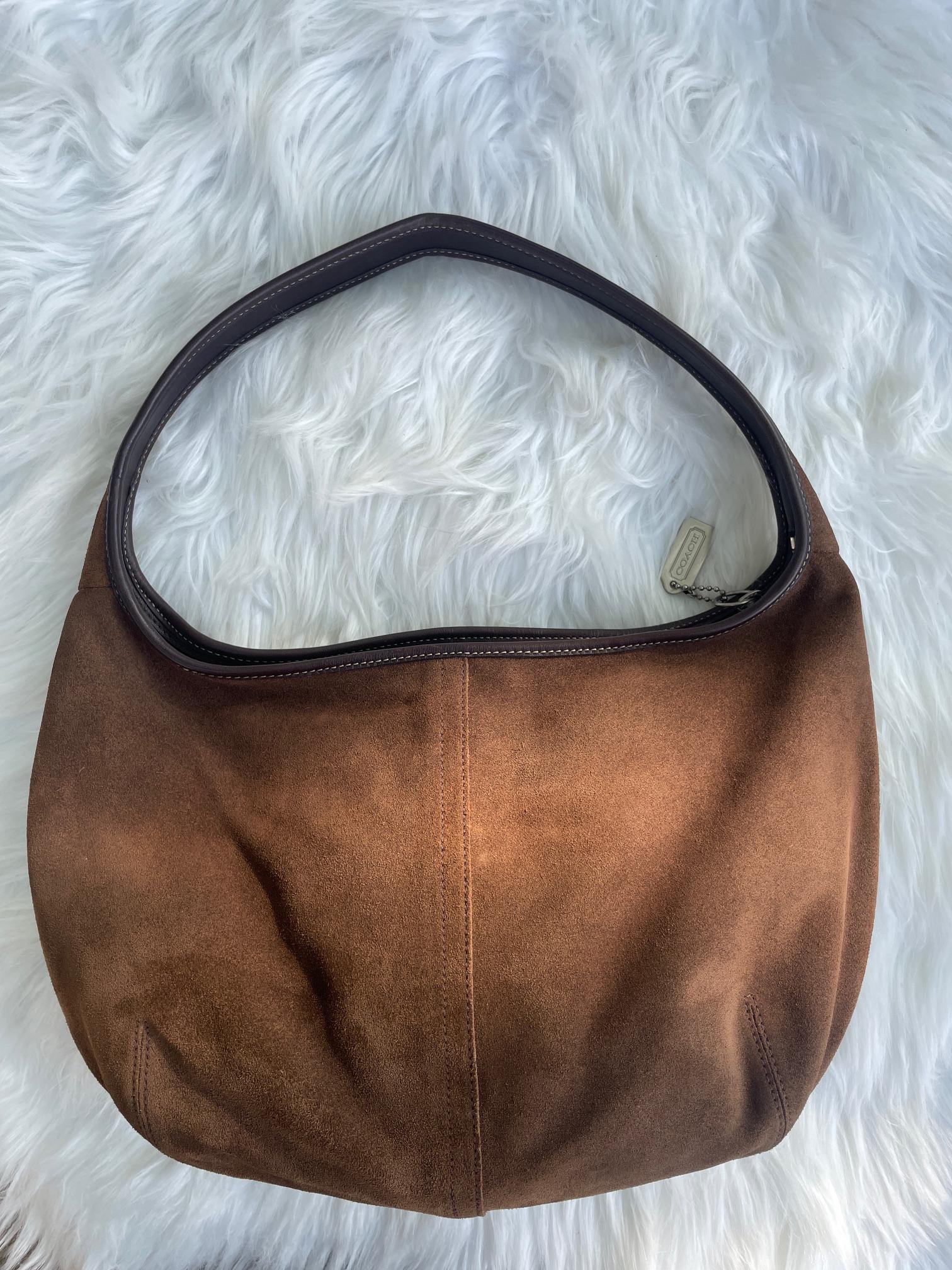 未使用保管品 vintage coach old スウェード suede Vintage Coach Brown Suede Messenger Bag. For Sale at Ruby Lane