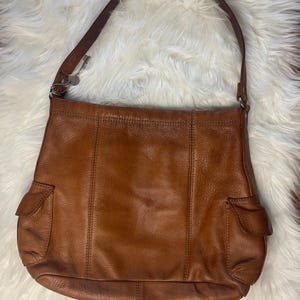 Vintage Fossil Brown Leather Purse - Shoulder Bag