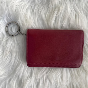 Vintage Coach Red Bedford Multifunction Wallet