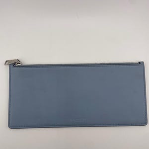 Vintage Coach Light Blue Long Zip Wallet
