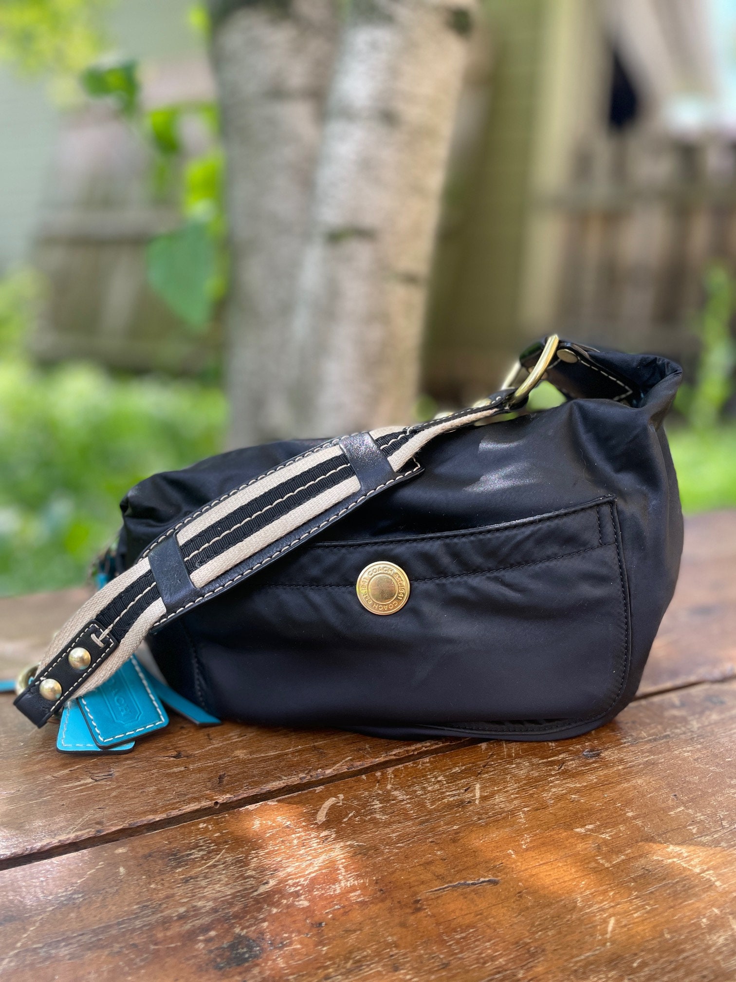 Coach Nylon Tote Etsy UK