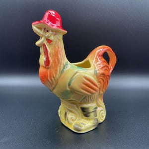 Vintage Regal China Old MacDonald Rooster Creamer