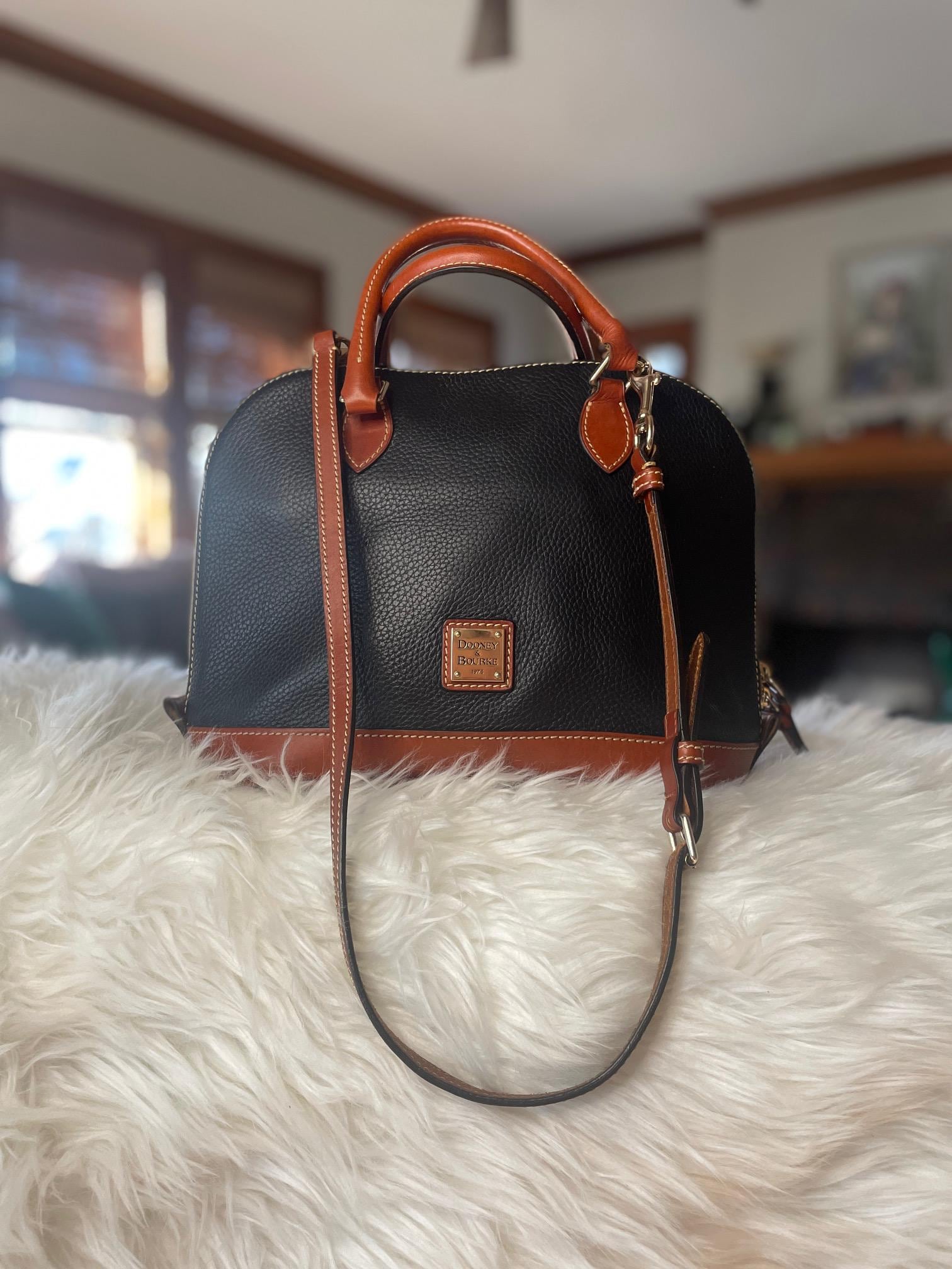 Satchel Purse Dooney And Bourke Pebble Zip Zip Satchel Dooney And