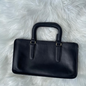 Vintage Coach NYC Slim Satchel Compact with Glue-In Registration and Brass Hardware - Number 9425