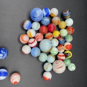 Vintage Lot of Agate Marbles