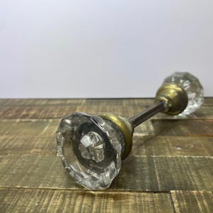 Set di pomelli per porte in vetro/cristallo vintage