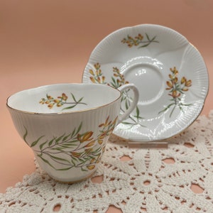 Vintage Shelley England Bone China Teacup and Saucer