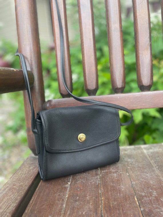 Vintage Coach Chrystie 9892 Bag in Black With Brass Hardware - Etsy