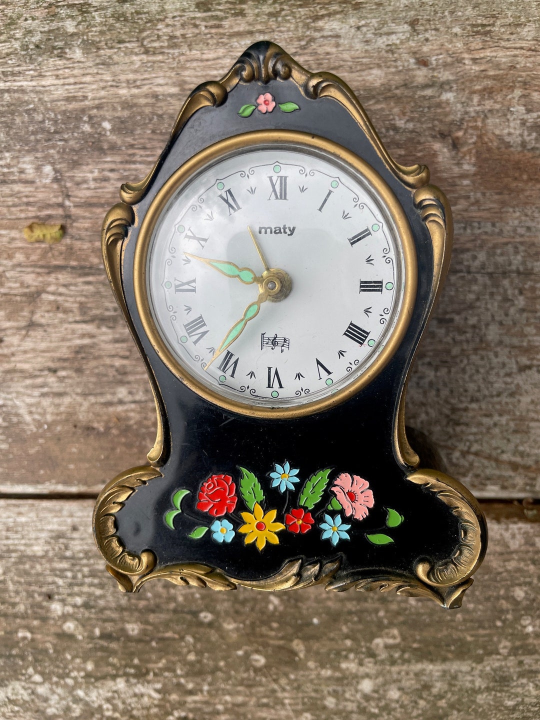 Reloj de sobremesa o de escritorio vintage con manecillas fosforescentes  México