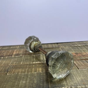 Vintage Glass/Crystal Door Knob Set