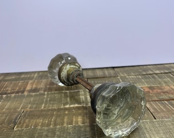 Vintage Glass/Crystal Door Knob Set