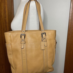 国内外の人気 Coach Vintage Tote Holder Information Tag, Handles, With Bag バッグ
