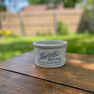 Vintage Lambrecht&#39;s Butter Crock