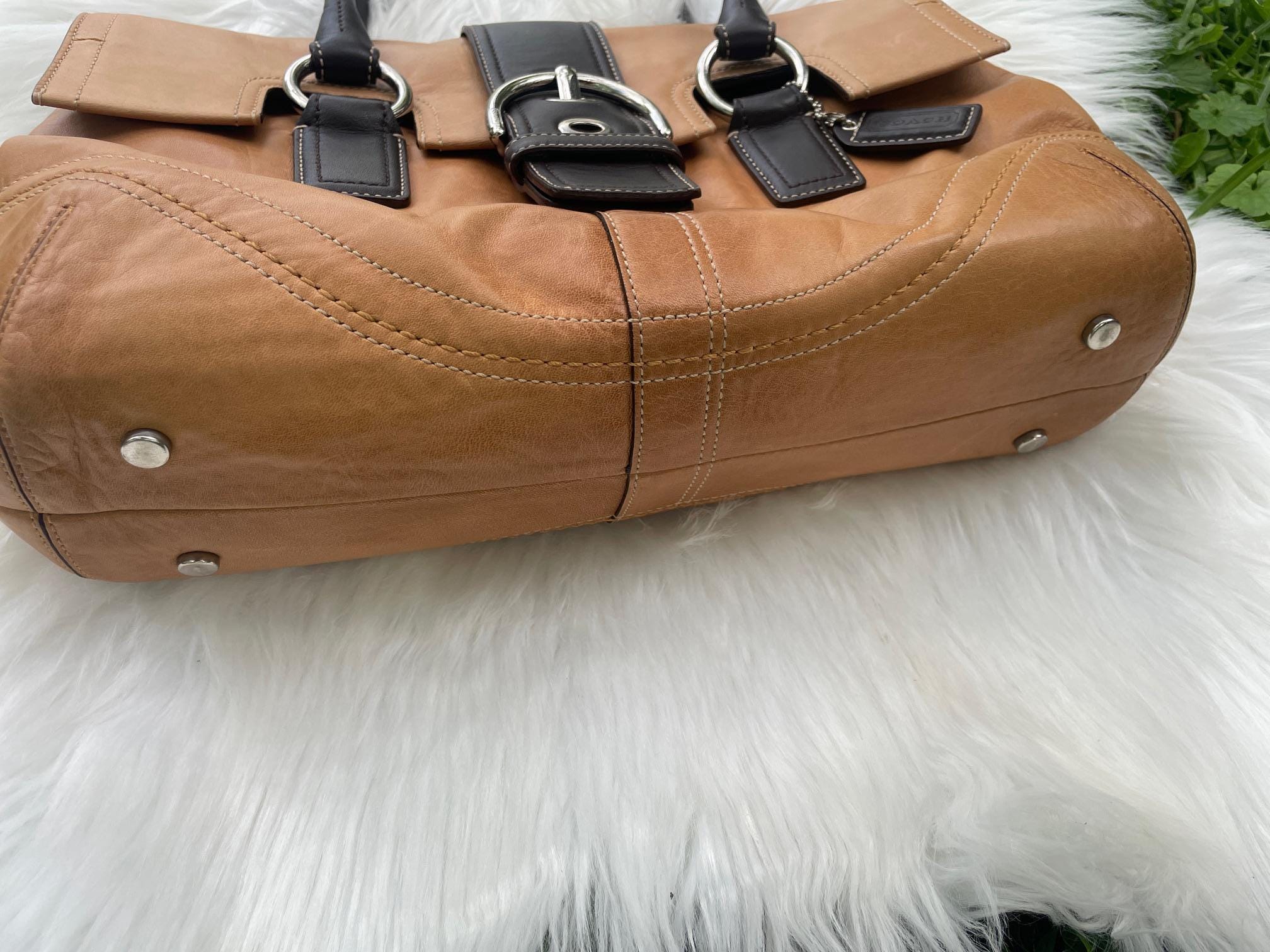 Coach Y2K Two-tone Soho Satchel With Nickel Hardware and Original