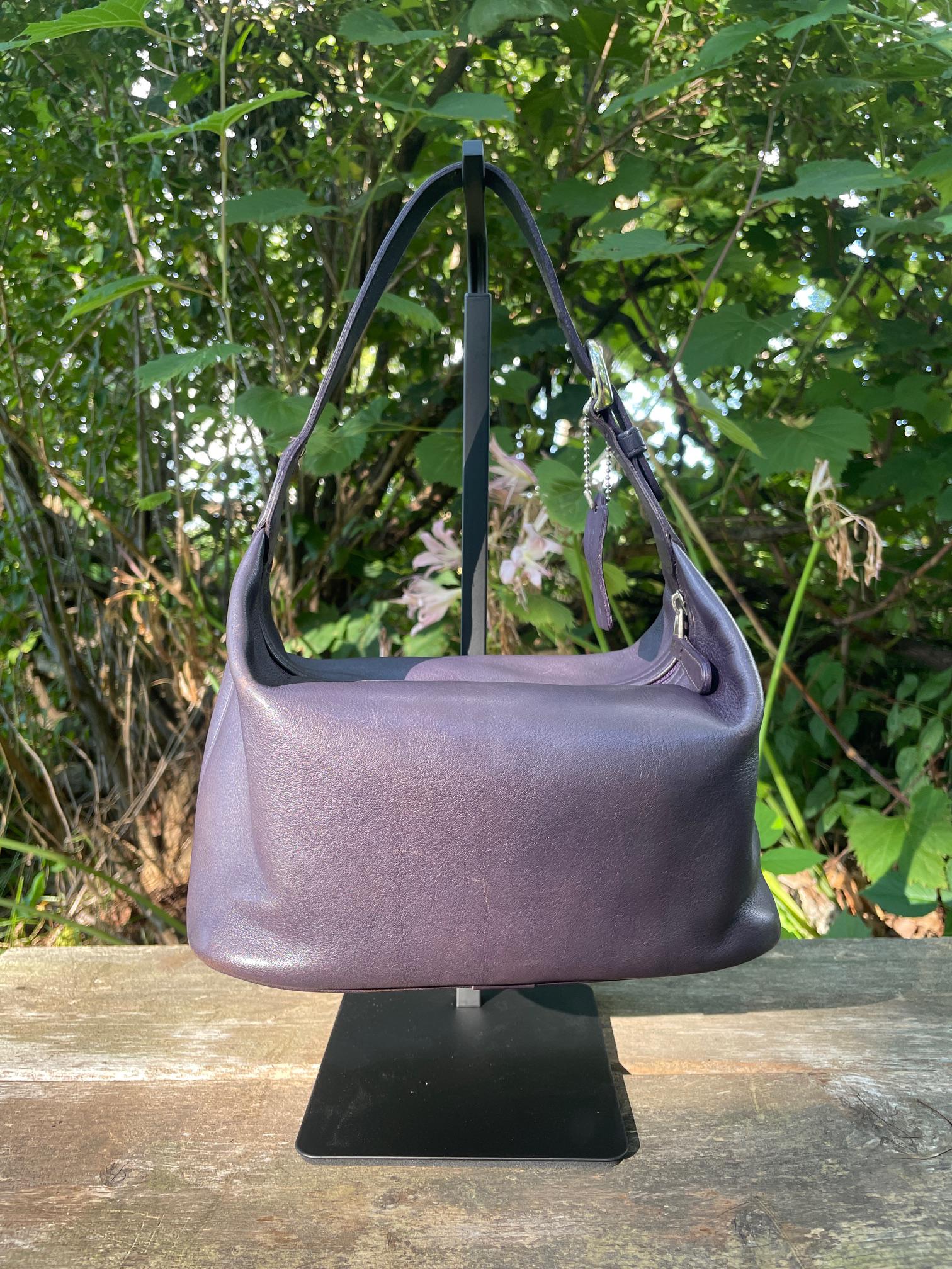 Vintage RARE! Coach Ink Mini Hobo With Nickel Hardware and