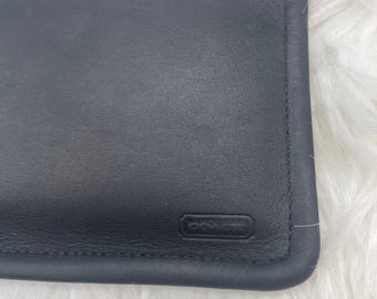 ちびすけ Vintage Black Coach Skinny Zip Utility Pouch With Striped