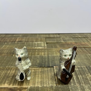 Vintage Beswick Musical Cat Figurines - Set of Two