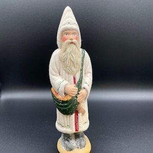 Vintage Chalkware Walnut Ridge Collectibles &quot;Happy Christmas&quot; Santa #1241/2000 Signed by Artist - Kathi Lorance Bejma