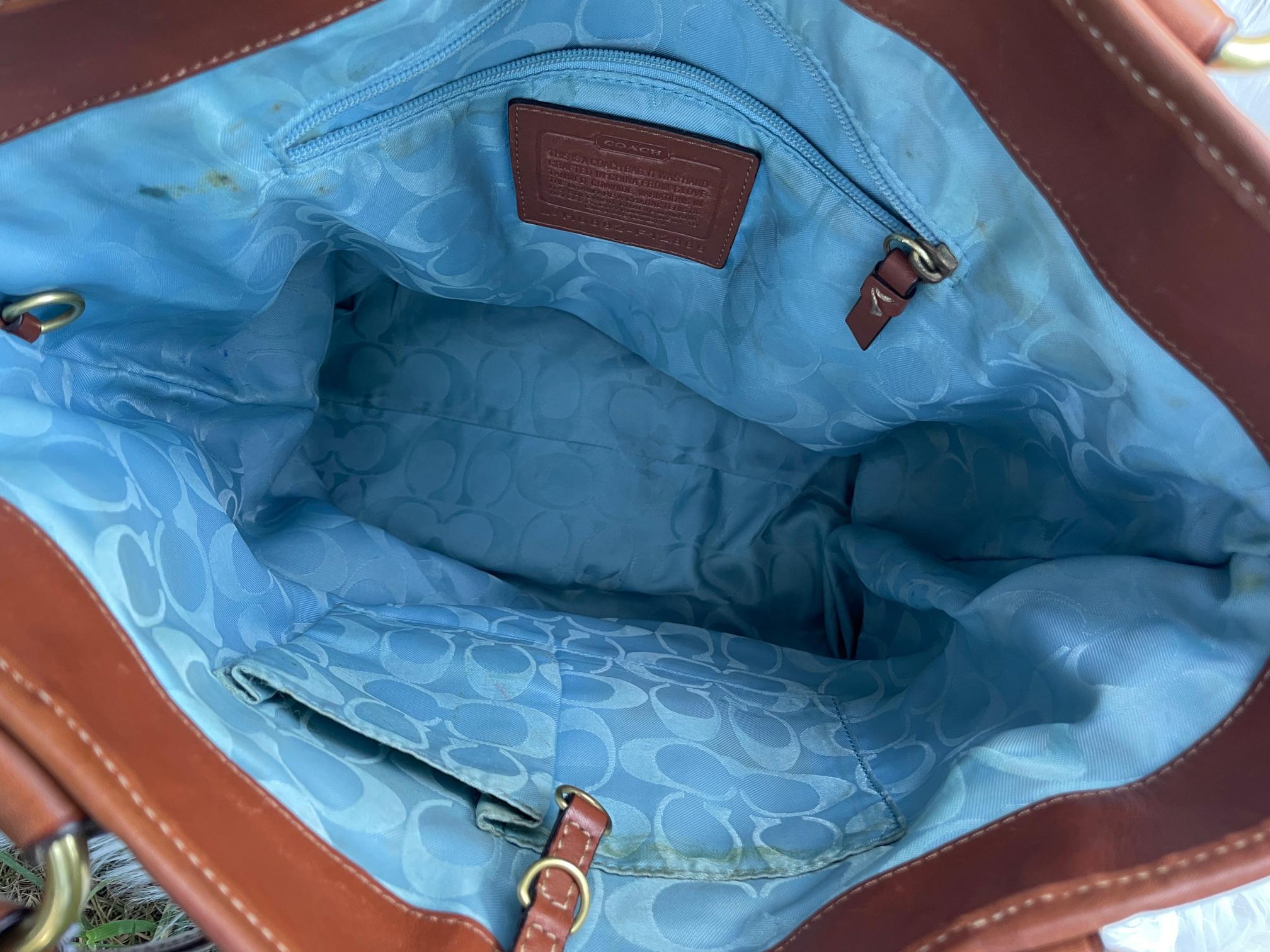 Vintage Coach 65th Anniversary Gigi Tote in Whiskey With Brass