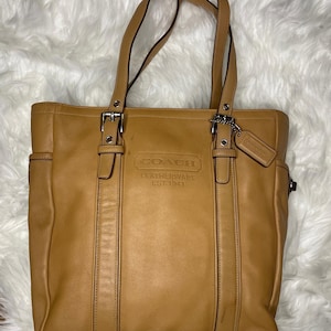 Almost Vintage :) Coach 8E92 Camel Shoulder Tote Bag with Original Hangtag